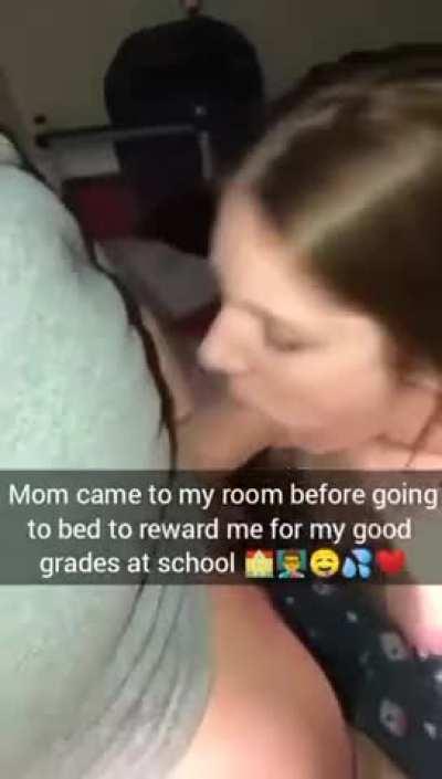 Mom rewarded her son for good grades