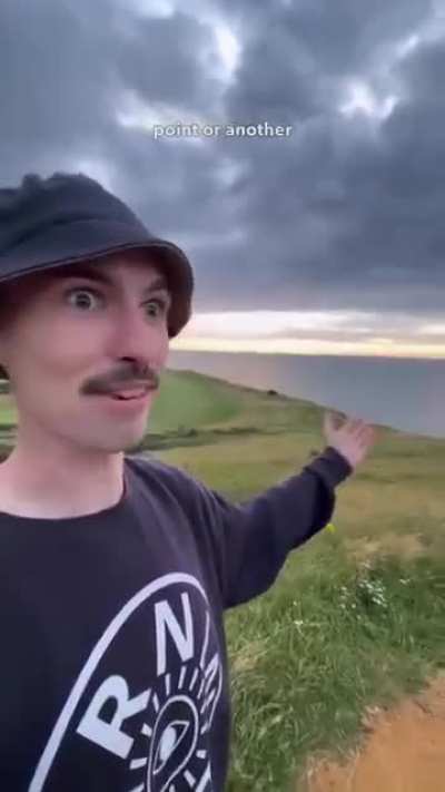 A lovely sunset provided