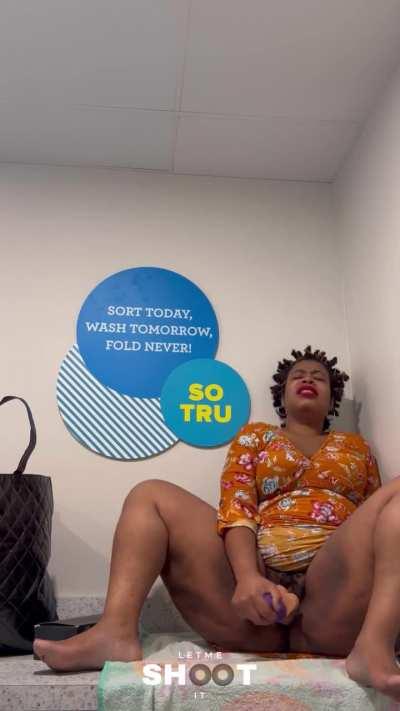 Cami cream at the laundry room 💦💦🍑