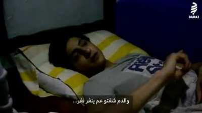 Police shot 18 years old Yousef Naboulsi which led to him permanently losing his leg. This teenager was one of the protestors in Tripoli. More than 35 demonstrators who participated in the Tripoli protests have been charged with 