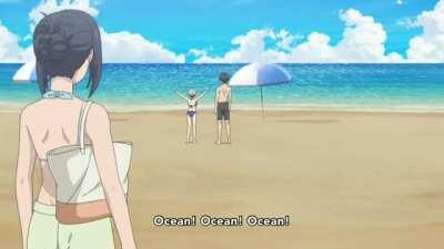 Uzaki at Beach