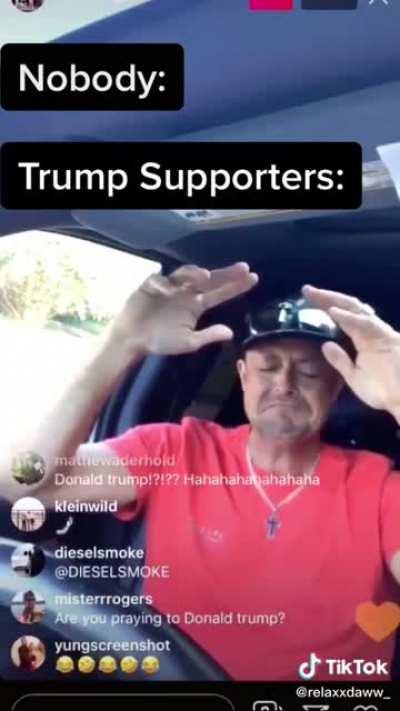 Guy prays to Trump after getting pulled over