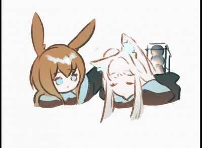 Amiya and Rosmontis [Arknights]