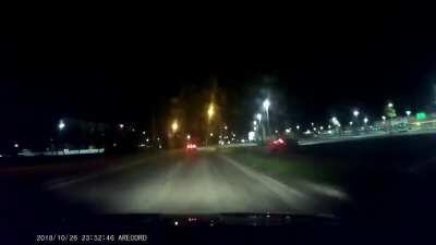 Idiot driver or bad road design?