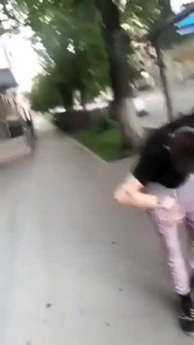 Punching strong glass at a bus stop and breaking your hand