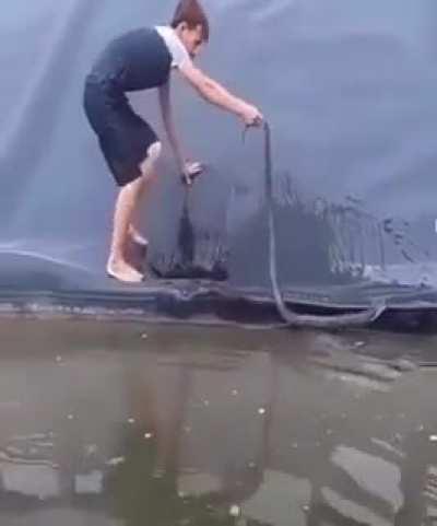 Messing with snakes on a slope