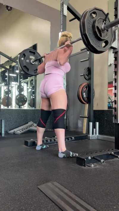 245lbx8 High Bar Back Squat