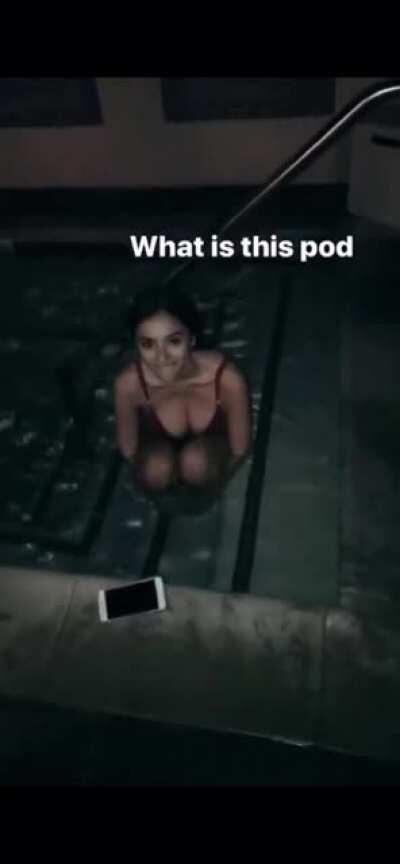 Lounging at the Jacuzzi