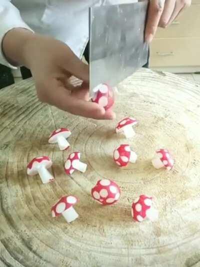 Turning radishes into mushrooms