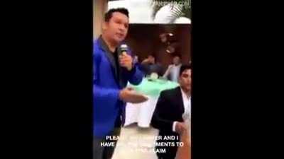 Guy exposes his cheating wife at the baby shower. The camera man is getting all the right reactions at the right time.