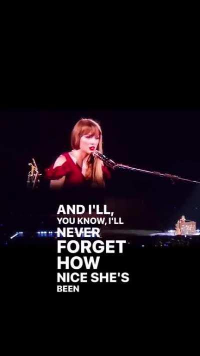 Taylor Swift talking about 