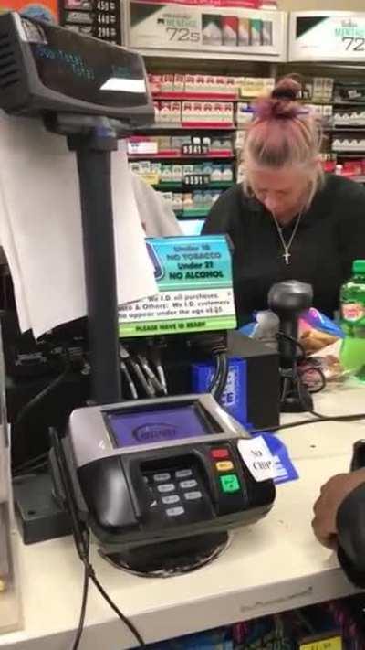 Two nodding out gas station attendants for the price of one