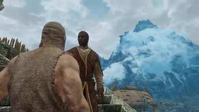 Decided to teach my bully a lesson after I learned I’m Dragonborn!