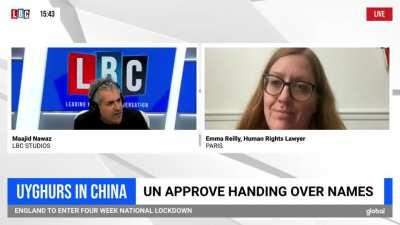 This person going the extra mile to expose the UN aiding China in the genocide of Uyghur. This needs to be spread.