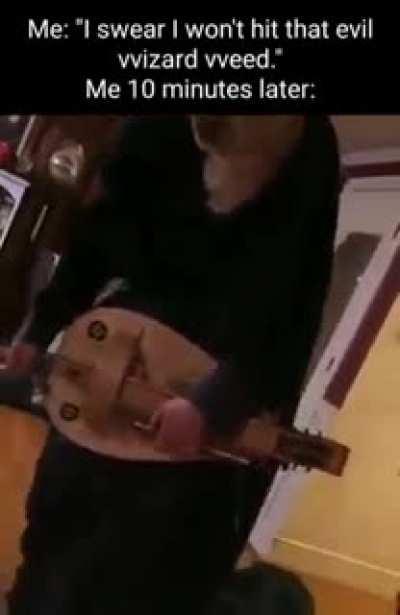 mans playing the annoying orange intro theme