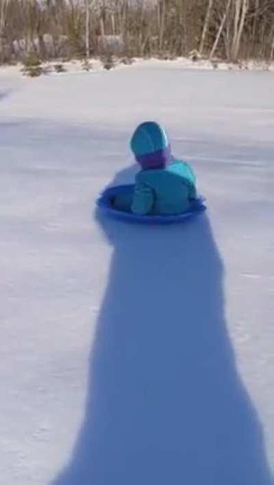 ...to have fun sledding.