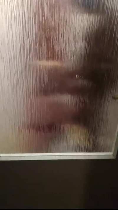 This is what I found when I got home. My wife in the shower getting fucked by a black guy
