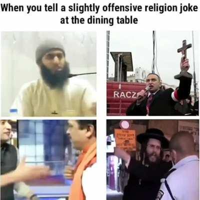 divided by religion ,united by bigotry