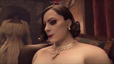 Ada serving Alcina Dimitrescu (Neroupii) [Resident Evil]