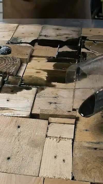 Making a Table out of Pallet Blocks