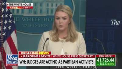 Leavitt caught lying about a judge and gets corrected by reporter