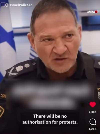 “Protestors will be sent to Gaza in buses. We have zero tolerance.”