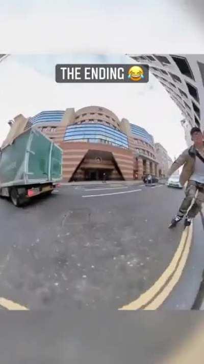 Something hit the door