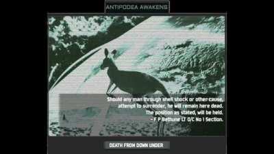 Custom superevent for the birth of an esoteric ultranationalist Australia facing down invasion from Japan