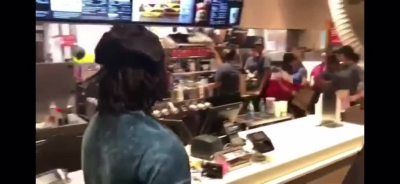 He really threw fries at him lmao