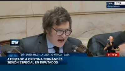 Hablo Milei - el v&iacute;deo est&aacute; cortado porque la tv p&uacute;blica "censur&oacute;" la &uacute;ltima parte.