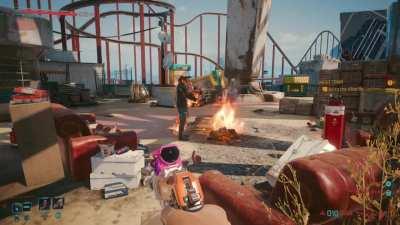 [Cyberpunk 2077] - A little too close to the fire, son