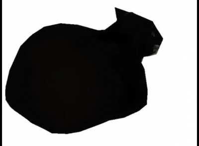 Low poly funky town cat