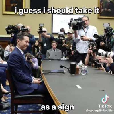 So were making edits of the Tiktok CEO now? Lol