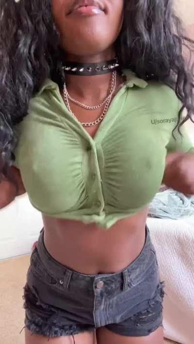 Your silly friend lost a game and now she has to show you her boobies