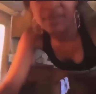 Getting fucked while making food 💀