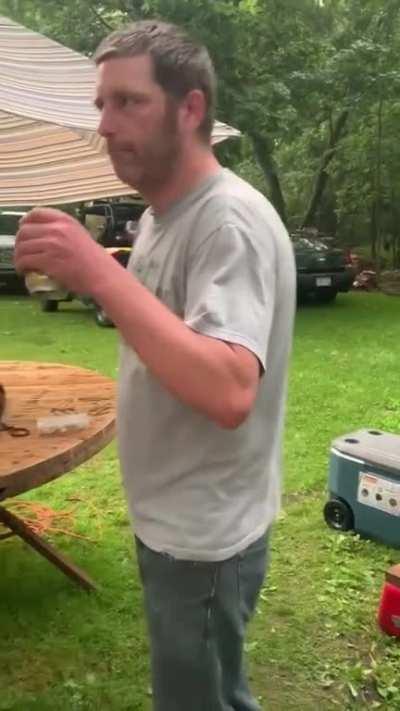 At least he's still standing..