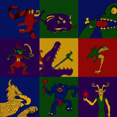 [OC] odd fantasy creatures