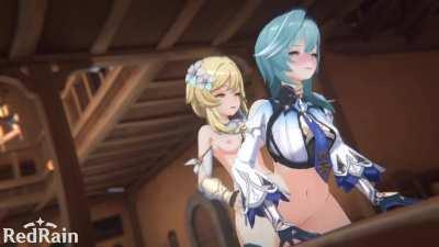 Eula & Futa Lumine (RedRain) [Genshin Impact]