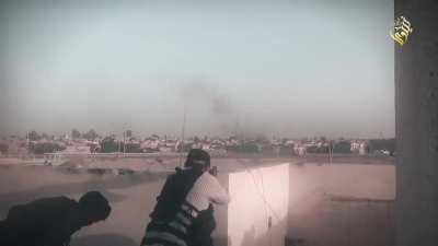 Insane Footage from ISIS' Capture of Mosul. Features sabotage efforts before the siege of the city starts, intense urban fighting, and ISIS' release of nearly 1000 prisoners.