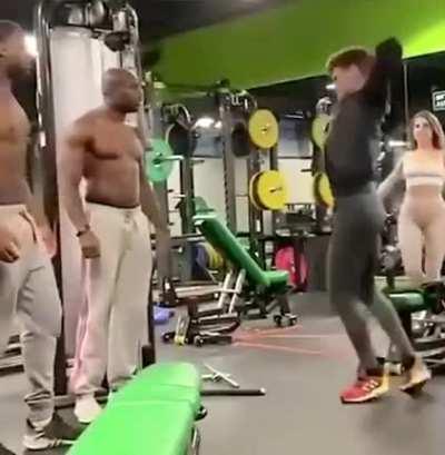 A very funny guy at the gym...