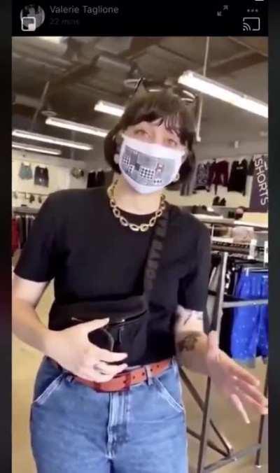 Karen can't wear a mask because of a 