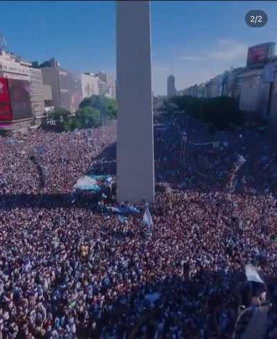 Buenos Aires party after Argentina World Cup victory