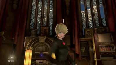 Tanya dancing to Cowboy Bebop