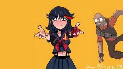 Heavy Kills Ryuko [Only Animated The Heavy]