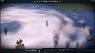 Built the Statue of Liberty while a hurricane hit the coast