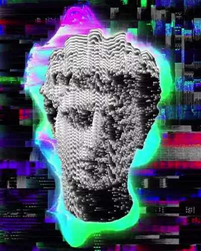 A compilation of some of my latest glitch art renders [OC]