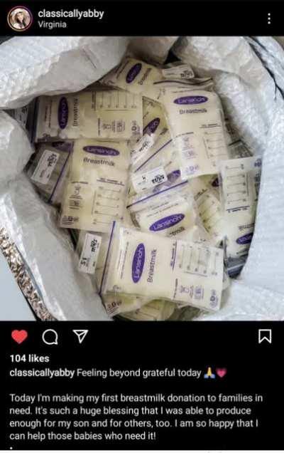 Abigail Shapiro's breast milk is available on the open market boys