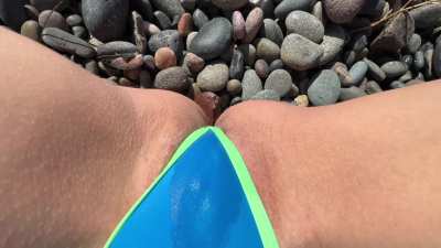 I didn't want to get in the water at the beach.