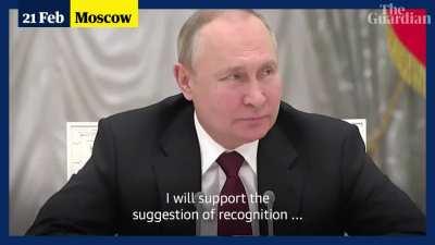 Putin publicly lashing out at spy chief for suggesting negotiating before 