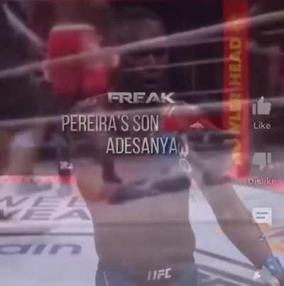 Izzy handing L to Pereira son after knocking his father out.